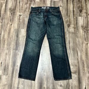 Wrangler Men's Relaxed Bootcut Jeans Blue Size 36x36 Denim 5-Pocket
